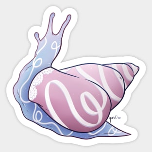 Bigender Pride Snail Sticker